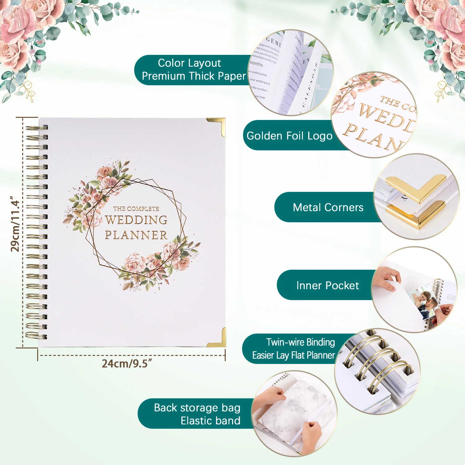 DIY Wedding Planning Album Hardcover Planning Book Valentine's Day Mother's Day Gift Diary Love Witness Holiday Gift Home Decor
DIY Wedding Planning Album Hardcover Planning Book Valentine's Day Mother's Day Gift Diary Love Witness Holiday Gift Home Decor