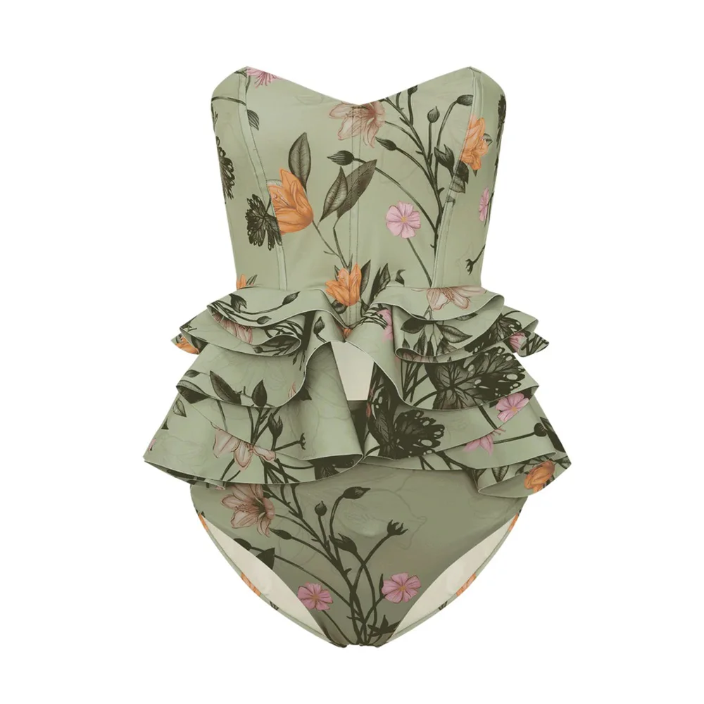Ruffled Floral Print Split Swimsuit Bikini 2023 Woman Feminino Beach Wear Designer Fashion Pieces for Elegance Luxury Slim Fit
Ruffled Floral Print Split Swimsuit Bikini 2023 Woman Feminino Beach Wear Designer Fashion Pieces for Elegance Luxury Slim Fit