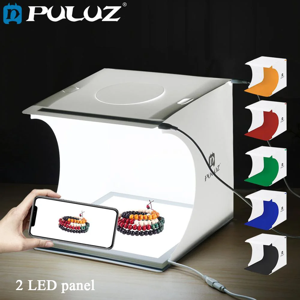 

PULUZ fat cow 2 LED lights highlight portable studio set 20CM small photo props photographic equipment item display