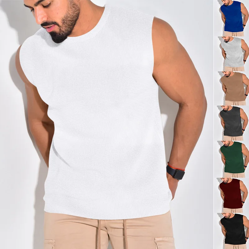 Sleeveless T-shirt for Men's Summer Camisole Vest for Men's European and American Sports Slim Fitting Vest for Men
Sleeveless T-shirt for Men's Summer Camisole Vest for Men's European and American Sports Slim Fitting Vest for Men