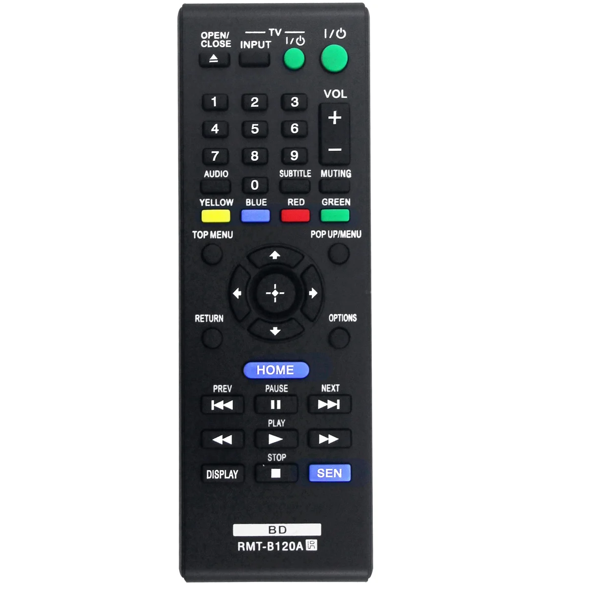 

RMT-B120A Replace Remote Control for Sony 3D Blu-Ray Disc DVD Player BDP-S5100 BDP-S1100 BDP-S3100 BDP-S190 BDP-S590
