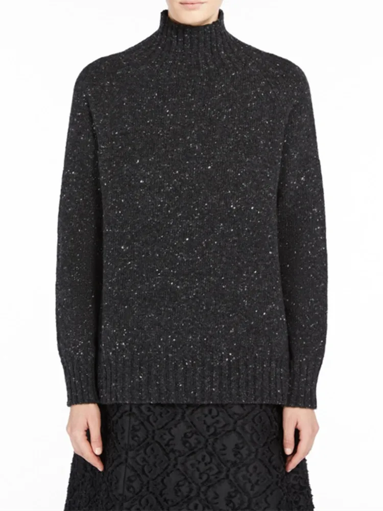 2022 New Autumn Winter Women Wool Cashmere Sweater Half Turtleneck Long Sleeve Female Pullover
2022 New Autumn Winter Women Wool Cashmere Sweater Half Turtleneck Long Sleeve Female Pullover