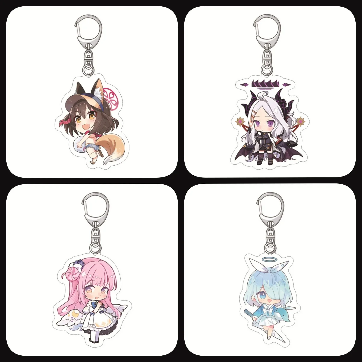 Animation, game characters around the shape of acrylic key chain stand card development
Animation, game characters around the shape of acrylic key chain stand card development