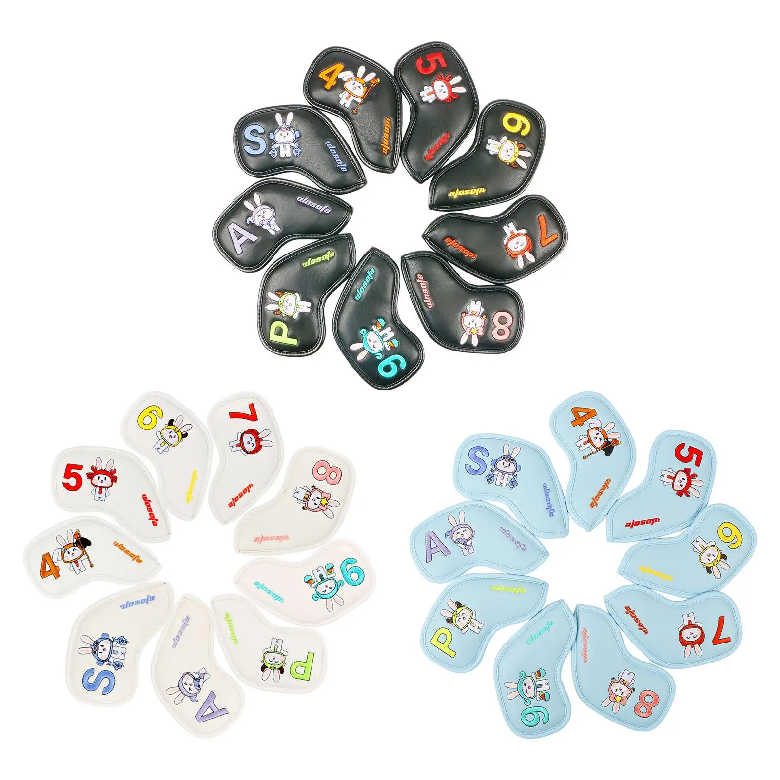 9x Golf Iron Head Covers Golf Iron Headcover 4,5,6,7,8,9,P,A,S PU Golf Wedge Covers Set for Unisex Outdoor Sports Accessories
9x Golf Iron Head Covers Golf Iron Headcover 4,5,6,7,8,9,P,A,S PU Golf Wedge Covers Set for Unisex Outdoor Sports Accessories