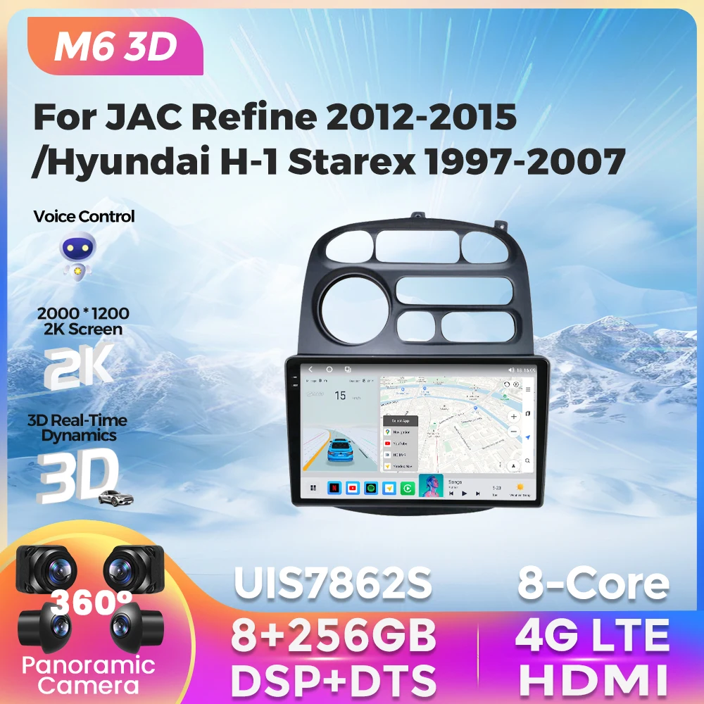 Новинка M6 3D UI 2K автомобильное радио с экраном для JAC Refine 2012-2015 Hyundai H-1 Starex 1997-2007 мультимедийный плеер для беспроводного Carplay bt
Новинка M6 3D UI 2K автомобильное радио с экраном для JAC Refine 2012-2015 Hyundai H-1 Starex 1997-2007 мультимедийный плеер для беспроводного Carplay bt