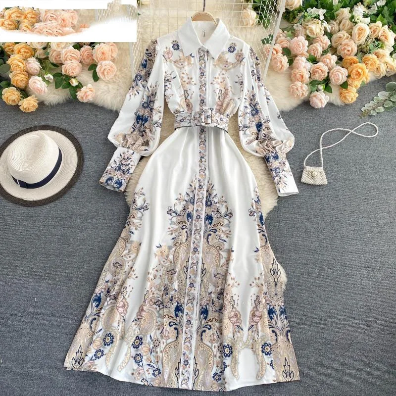 Runway Autumn Spring Vintage Long Sleeve Print Floral High Waist Boho A-Line Party Maxi Dress Elegant Luxury Dresses Women 2021
Runway Autumn Spring Vintage Long Sleeve Print Floral High Waist Boho A-Line Party Maxi Dress Elegant Luxury Dresses Women 2021