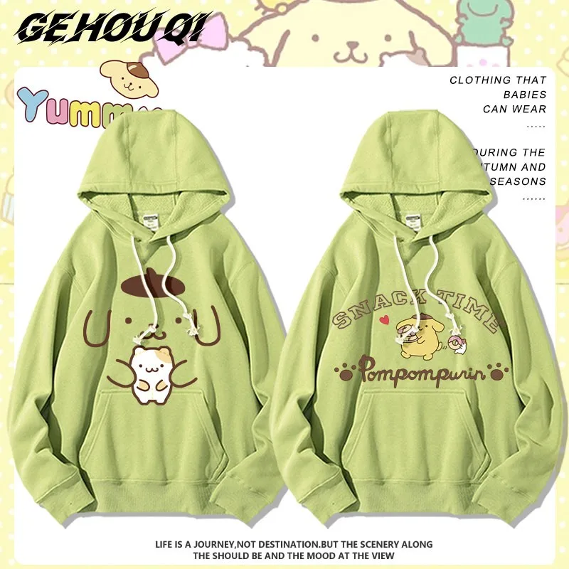 

Pudding Dog Co-named Hoodie Girl Cute Girl Sanrio Ins Cotton All-in-one Coat Autumn Loose Children's Clothes