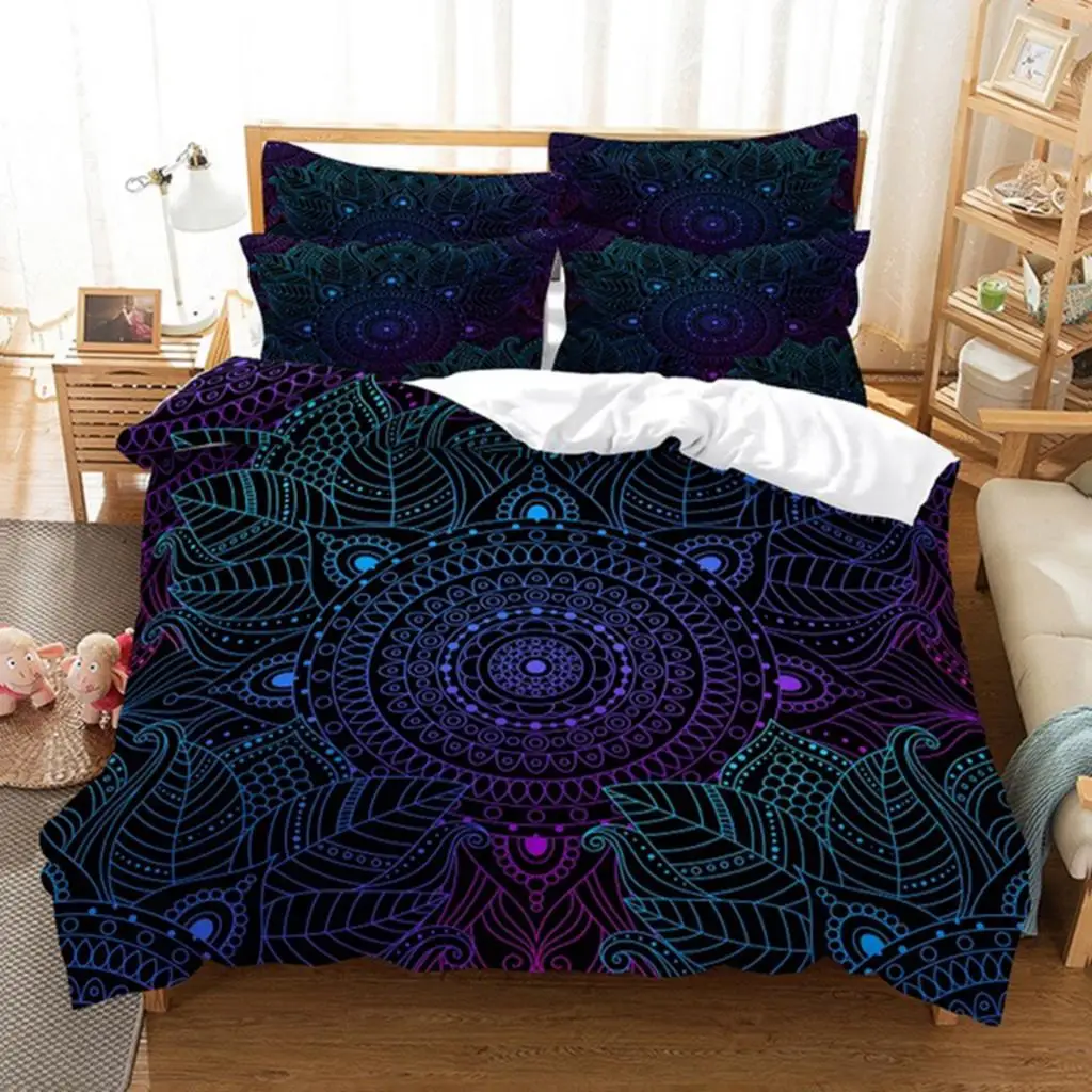 

Mandala Flower Bedding Set Fashion 3d Duvet Cover Set Comforter Bed Linen Twin Queen King Single Size Dropshipping Bohemia Style