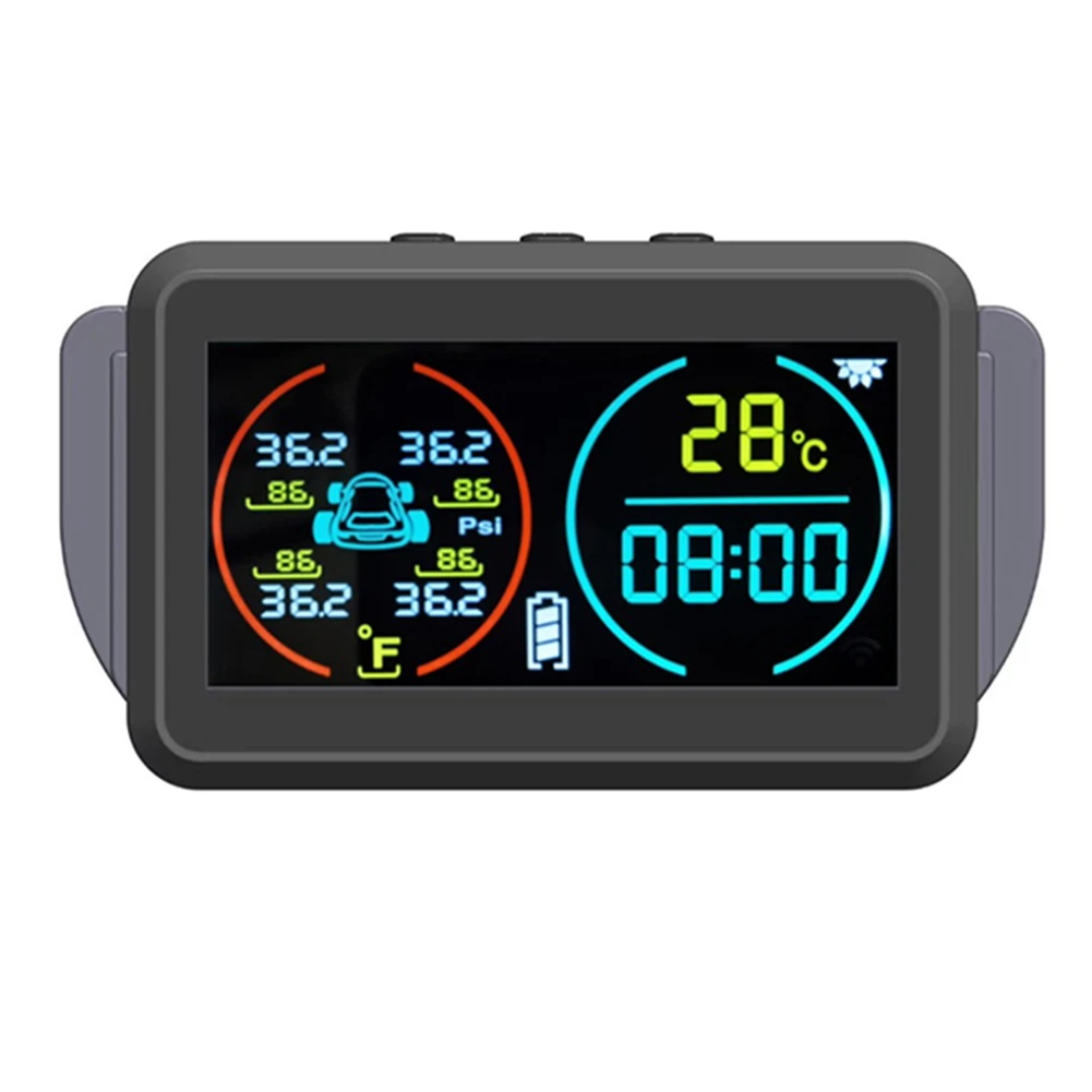 0-8bar 5V TPMS 5V TPMS 4 External Sensor ABS Black TPMS LCD Universal Waterproof Most Cars Tire Pressure Monitor
0-8bar 5V TPMS 5V TPMS 4 External Sensor ABS Black TPMS LCD Universal Waterproof Most Cars Tire Pressure Monitor