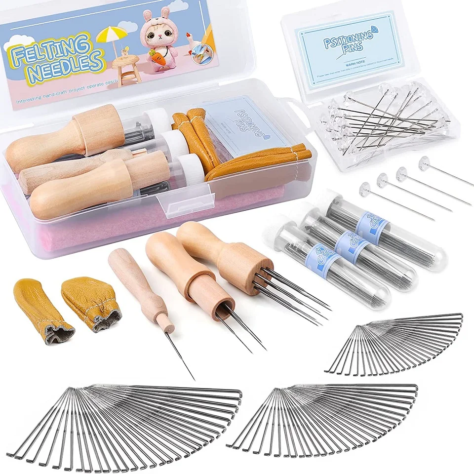 LMDZ 132 Pcs Needles Wool Felt Needles Tools Supplies Felting Tools Needle with 3 Sizes Needles for Beginner Professional
LMDZ 132 Pcs Needles Wool Felt Needles Tools Supplies Felting Tools Needle with 3 Sizes Needles for Beginner Professional