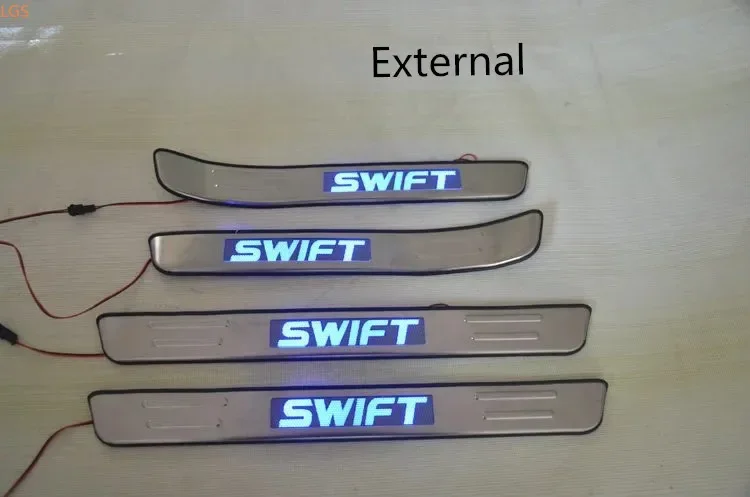 Высококачественная защита порога из нержавеющей стали для Suzuki Swift 2005-201, защита от царапин, украшение, Стайлинг автомобиля X
Высококачественная защита порога из нержавеющей стали для Suzuki Swift 2005-201, защита от царапин, украшение, Стайлинг автомобиля X