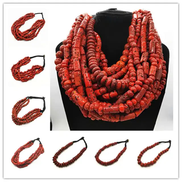 Bijoux tibétains avec perles de verre Sherpa, colliers de la présidence perlés au chalumeau antique, rouge, lieux, nouveau, 2024 1