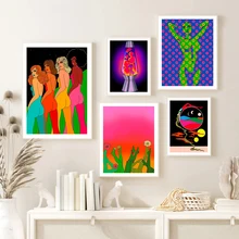 Colorful Dot Nude Girl Abstract Art Poster Print Sexy Woman Dance Rainbow Plant Canvas Painting Mural Living Bed Room Home Decor
Colorful Dot Nude Girl Abstract Art Poster Print Sexy Woman Dance Rainbow Plant Canvas Painting Mural Living Bed Room Home Decor