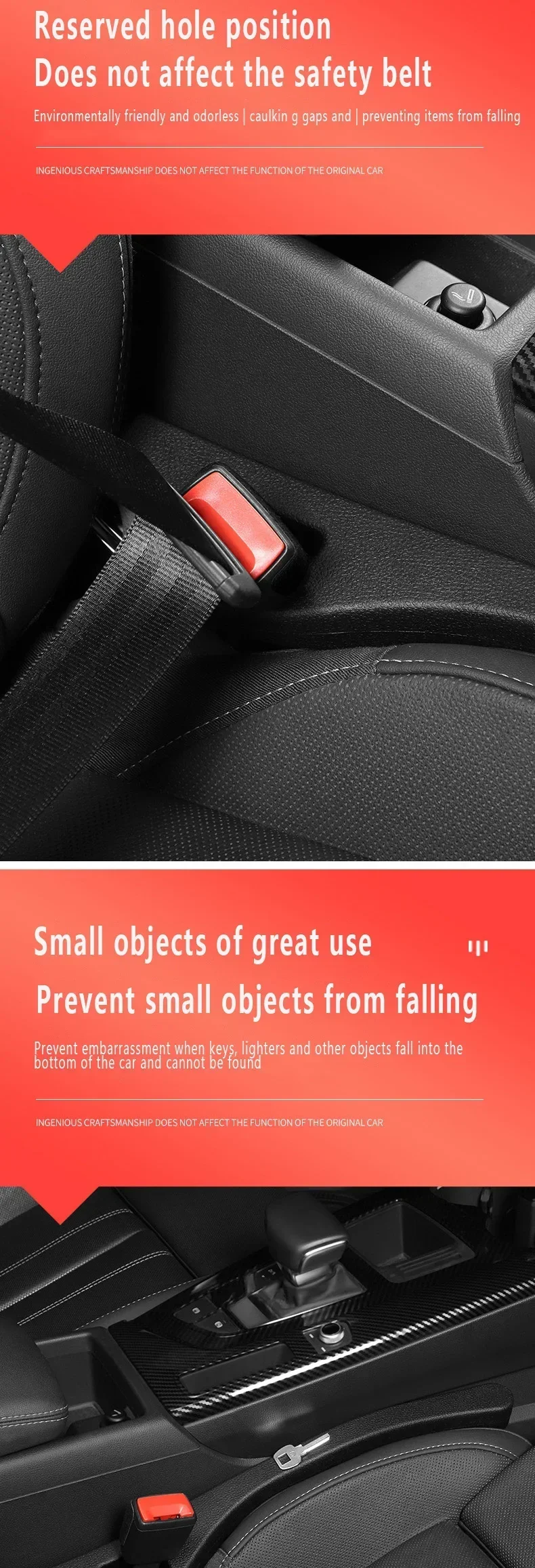 Car Seat Seam Plug Strip for Tesla Model 3 / S / X / Y / P100D S6e5fe255e28743a2b08d8be3f17d0018p