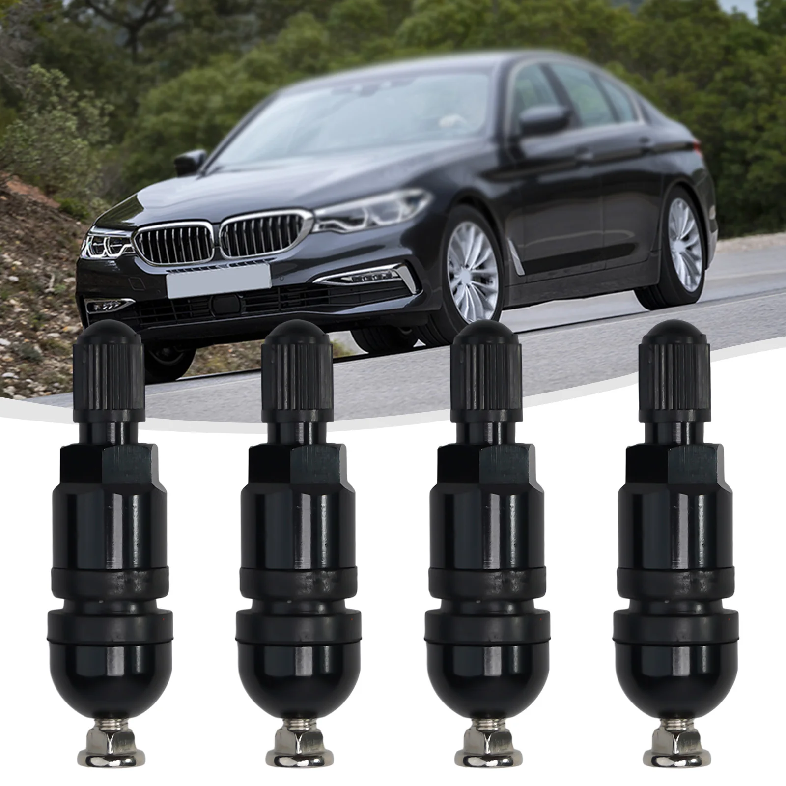 Repair Kit Pressure Monitor Valve Stem 4pcs Black Left Metal Right Sensor Car Repair Tool Durable High Quality
Repair Kit Pressure Monitor Valve Stem 4pcs Black Left Metal Right Sensor Car Repair Tool Durable High Quality