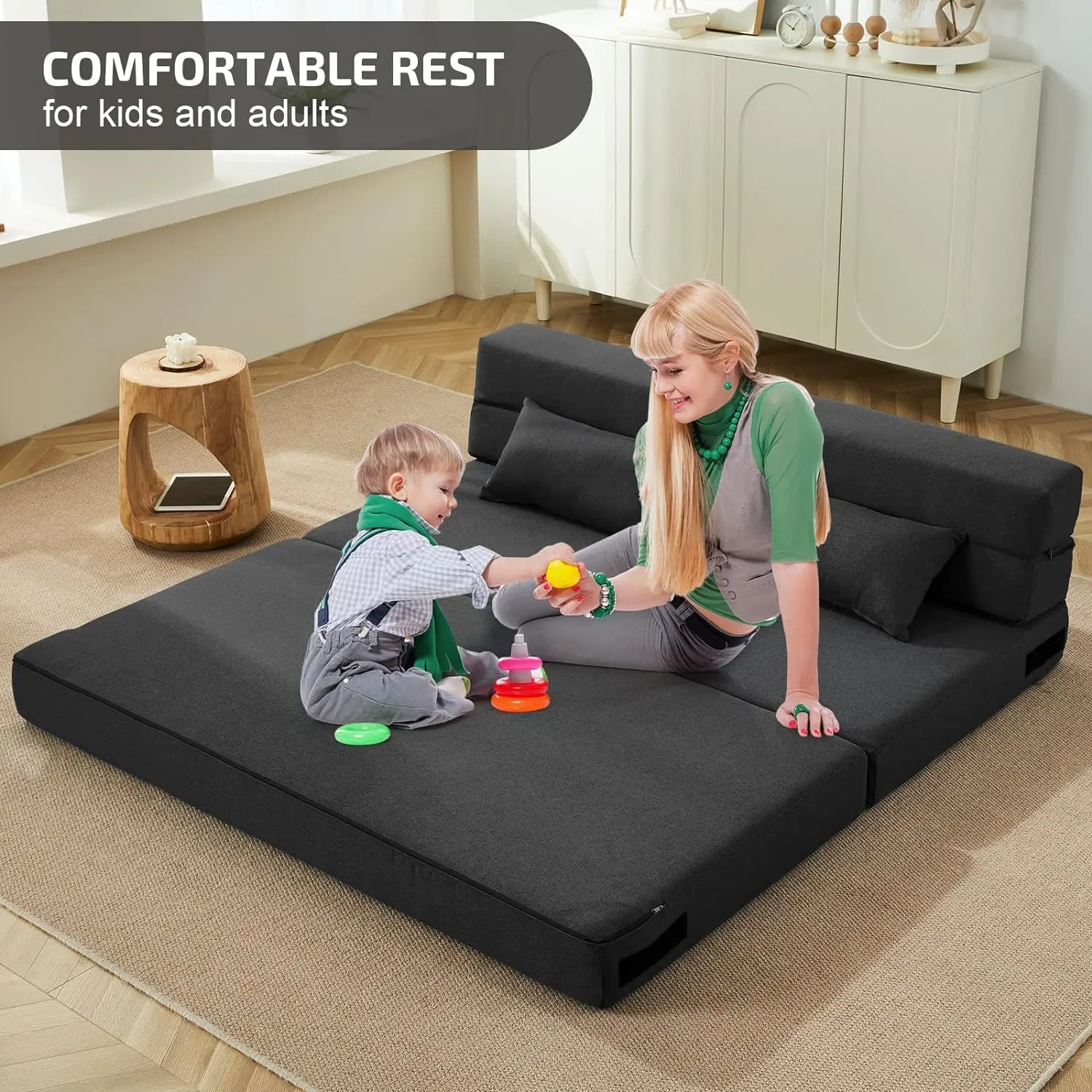 Folding Sofa Bed Memory Foam with 2 Pillows-Convertible Mattress Sleeper and Fold Out Couch,Futon Chair Guest Bed,Washable Cover
Folding Sofa Bed Memory Foam with 2 Pillows-Convertible Mattress Sleeper and Fold Out Couch,Futon Chair Guest Bed,Washable Cover