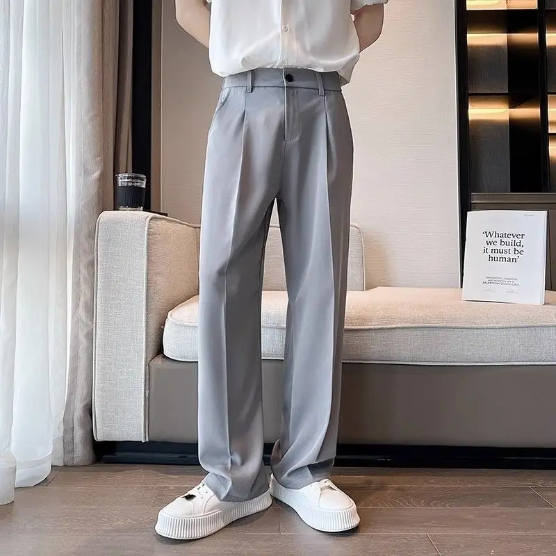 Spring and Autumn High-end Straight-leg, Loose, Casual, Versatile and Drapey Wide-leg Floor-length Trousers Streetwear
Spring and Autumn High-end Straight-leg, Loose, Casual, Versatile and Drapey Wide-leg Floor-length Trousers Streetwear