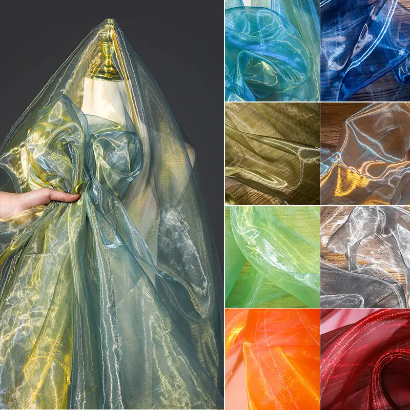 2/3/5m Organza Gradient Tulle Fabric Clothing Design Dress Wedding Creative Fabric DIY Handmade Sewing Material
2/3/5m Organza Gradient Tulle Fabric Clothing Design Dress Wedding Creative Fabric DIY Handmade Sewing Material