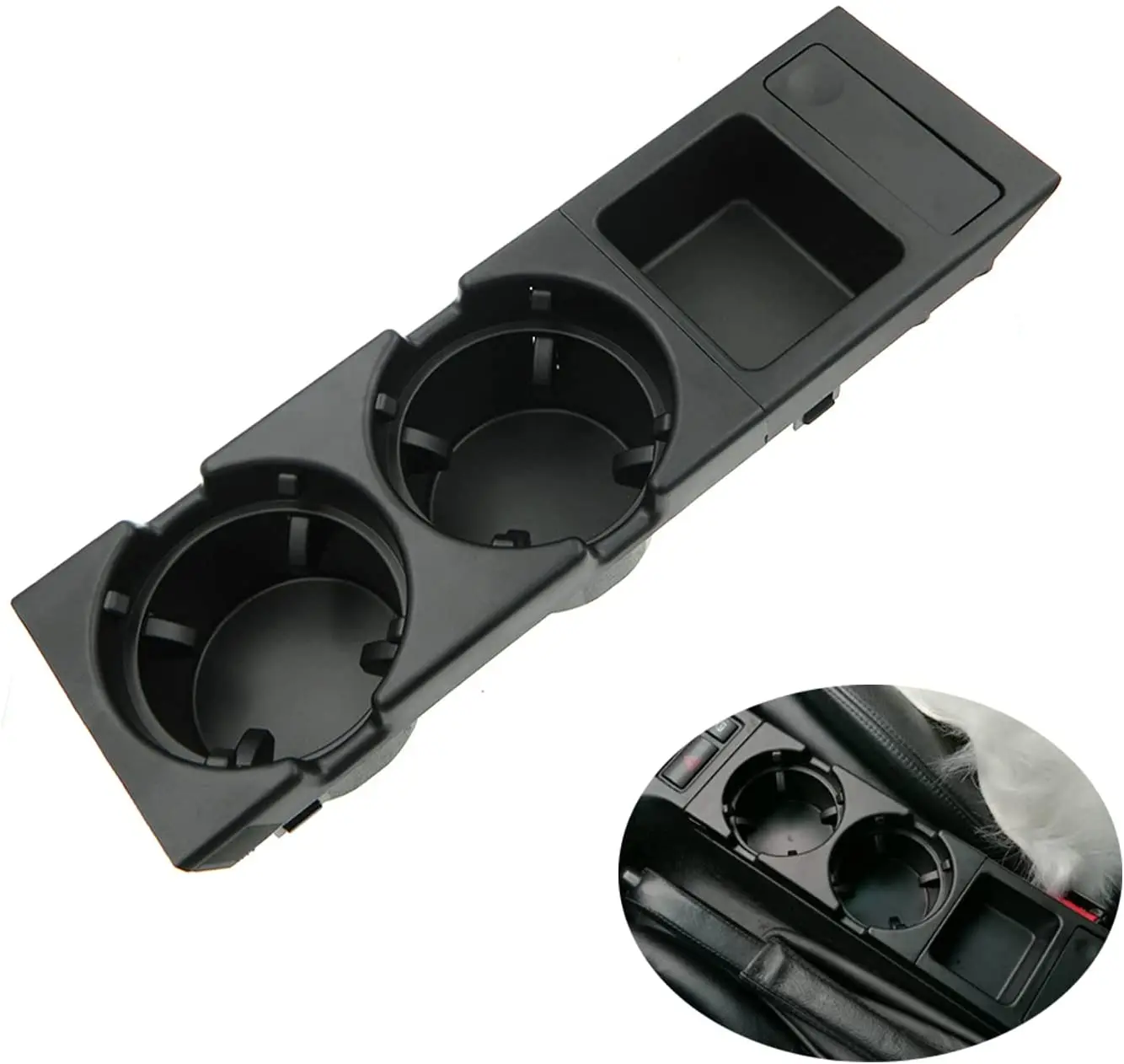 New Double Hole Car Styling Front Center Console Storage Box Coin + Cup Holder For BMW E46 Series 1999-2006 51168217953
New Double Hole Car Styling Front Center Console Storage Box Coin + Cup Holder For BMW E46 Series 1999-2006 51168217953