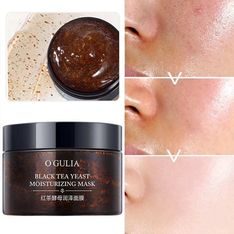 Moisture Oil Control Skin Whitening Facial Mask Black Tea Yeast Firming Pores Fade Fine Lines Even Skin Tone Repair Frost 120g
Moisture Oil Control Skin Whitening Facial Mask Black Tea Yeast Firming Pores Fade Fine Lines Even Skin Tone Repair Frost 120g