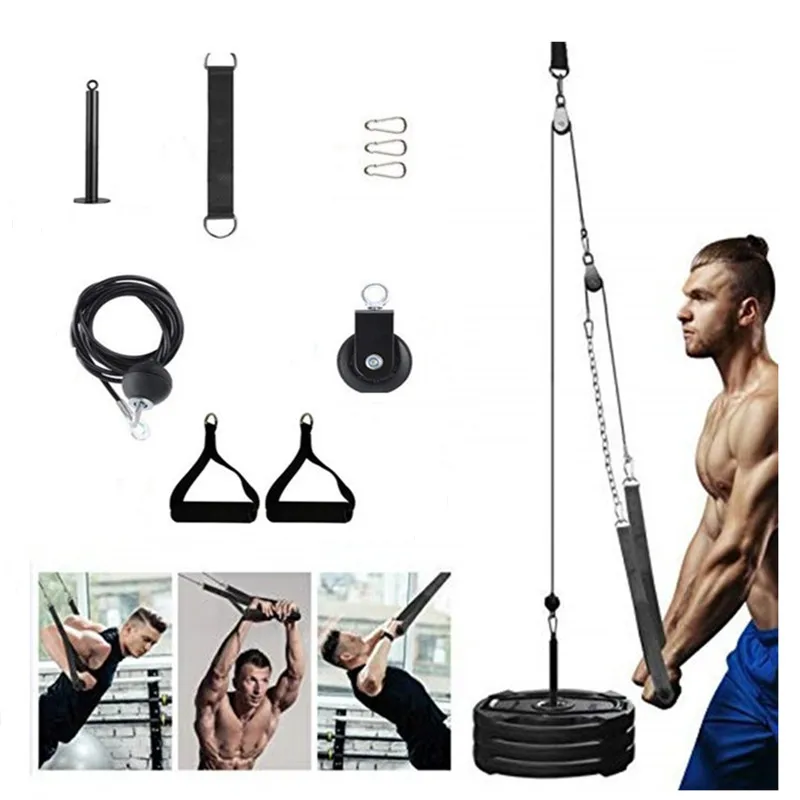 1Set 9/8 Pcs DIY Pulley Cable Machine Attachment System Lifting Arm Biceps Adjustable Length Triceps Rope Gym Sport Equipment
1Set 9/8 Pcs DIY Pulley Cable Machine Attachment System Lifting Arm Biceps Adjustable Length Triceps Rope Gym Sport Equipment