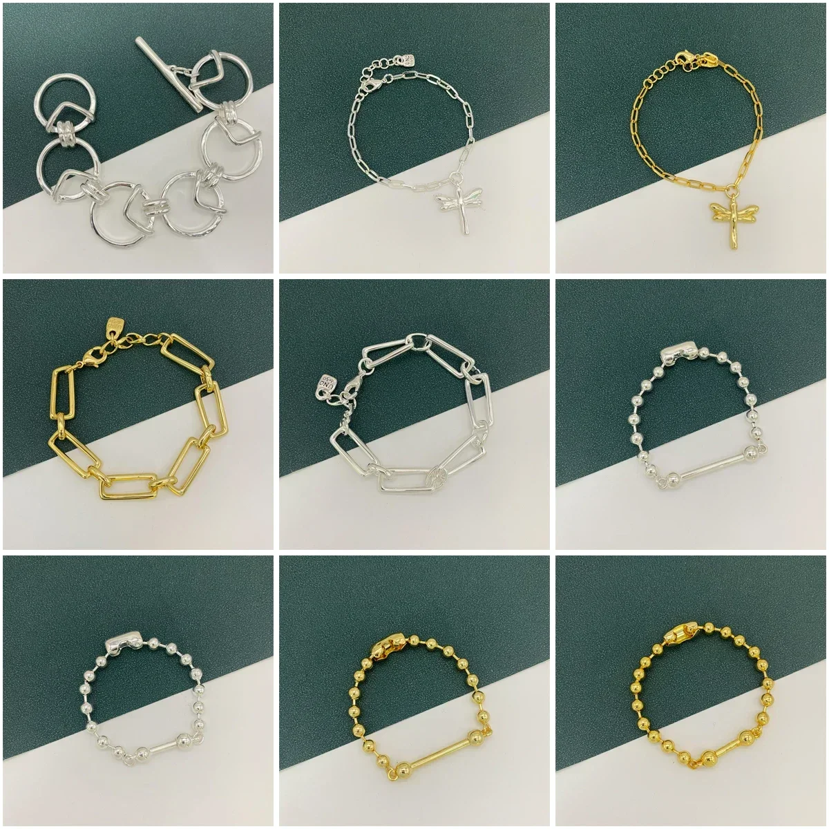 Женский браслет из серебра 925 пробы, 14 к, желтого золота 
Женский браслет из серебра 925 пробы, 14 к, желтого золота