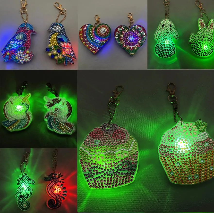 2 Pcs Double Sided Luminous Easte Butterfly Pendant 5D Diamond Painting DIY Keychain With LED Lights Full DiamondInlaid Toy Gift
2 Pcs Double Sided Luminous Easte Butterfly Pendant 5D Diamond Painting DIY Keychain With LED Lights Full DiamondInlaid Toy Gift