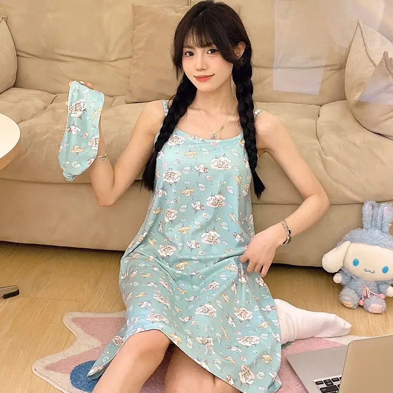 Kawaii милый Коричный ночной рубашка на бретелях для девочек Летняя милая мягкая школьная одинаковая мультяшная Пижама
Kawaii милый Коричный ночной рубашка на бретелях для девочек Летняя милая мягкая школьная одинаковая мультяшная Пижама