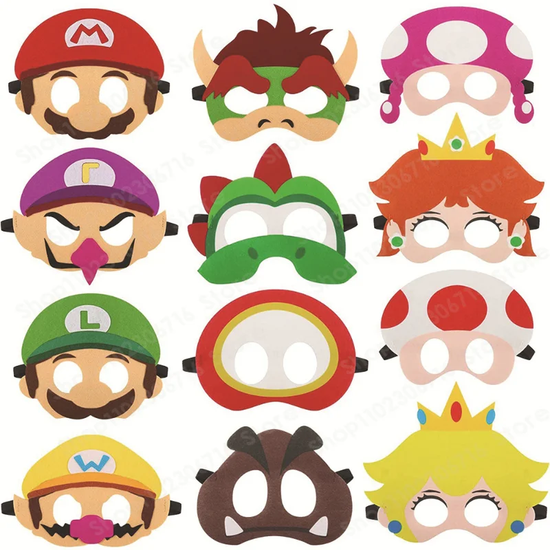 Super Mario Bros Accessories Children's Party Mask Role-playing Luigi Daisy Yoshi Toad Mask Cartoon Mario Game Dress Up Gift
Super Mario Bros Accessories Children's Party Mask Role-playing Luigi Daisy Yoshi Toad Mask Cartoon Mario Game Dress Up Gift