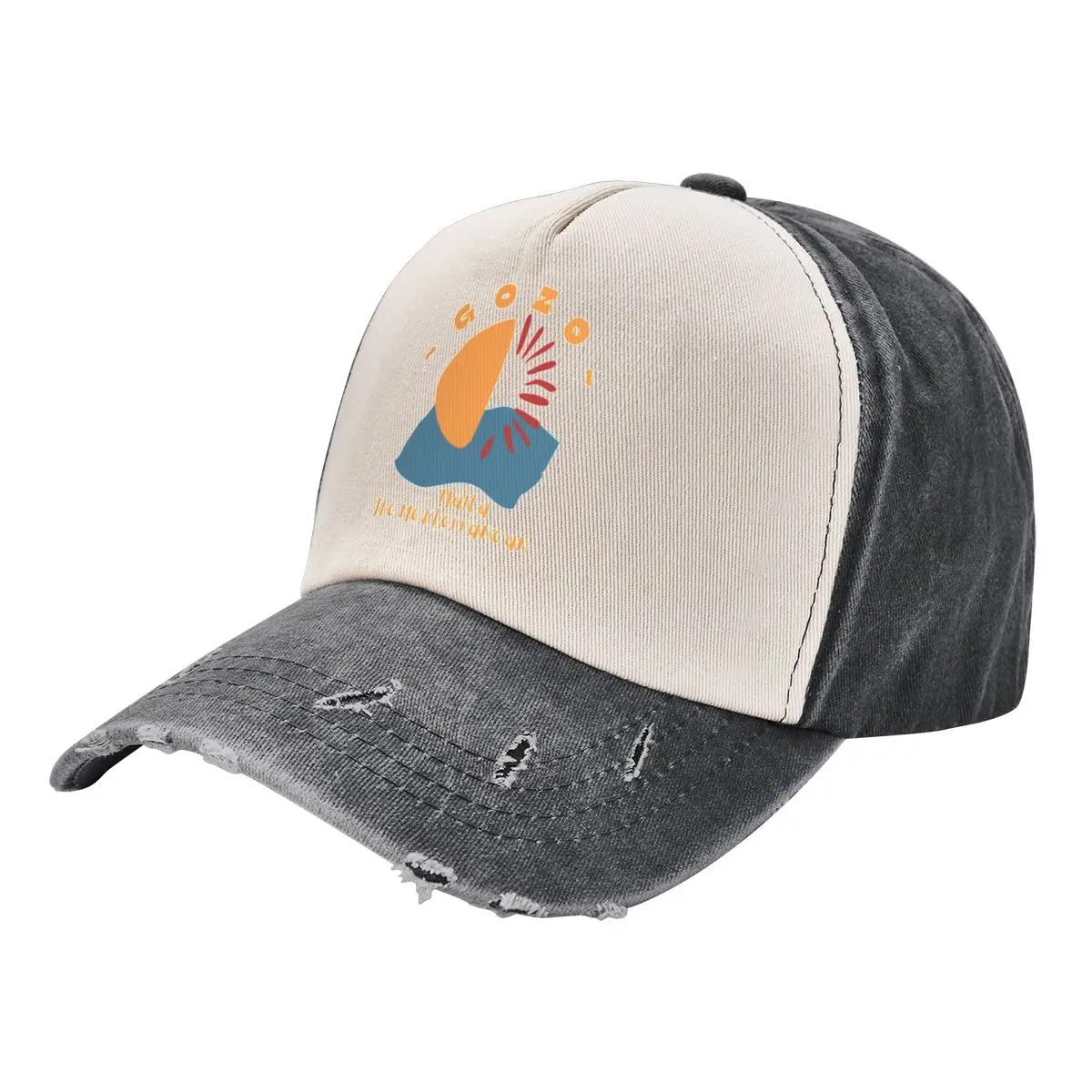 

Abstract Gozo Malta The Mediterranean - Orange Text - Vacation / Cruise Baseball Cap Ball Cap Golf Hat Sports Cap Ladies Men's