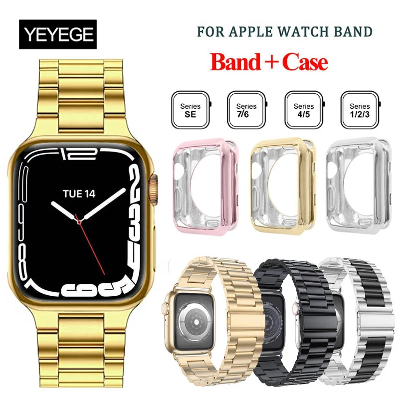 Браслет и чехол из нержавеющей стали для Apple Watch 8 7 Band 45 мм 41 мм 44 мм 40 мм
Браслет и чехол из нержавеющей стали для Apple Watch 8 7 Band 45 мм 41 мм 44 мм 40 мм