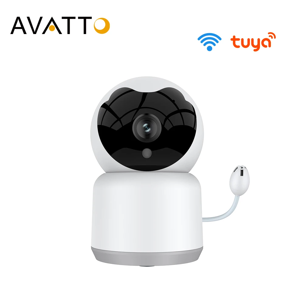 Wi-Fi радионяня AVATTO Tuya с датчиком температуры и влажности, камера наблюдения ночного видения 1080P, работает с Alexa Google home
Wi-Fi радионяня AVATTO Tuya с датчиком температуры и влажности, камера наблюдения ночного видения 1080P, работает с Alexa Google home