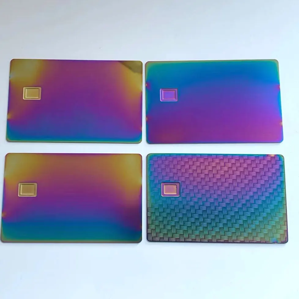 4442 emv chip slot matt / brush / mirror / satin rainbow metal bank card , metal credit card with hico strip and signature panel
4442 emv chip slot matt / brush / mirror / satin rainbow metal bank card , metal credit card with hico strip and signature panel