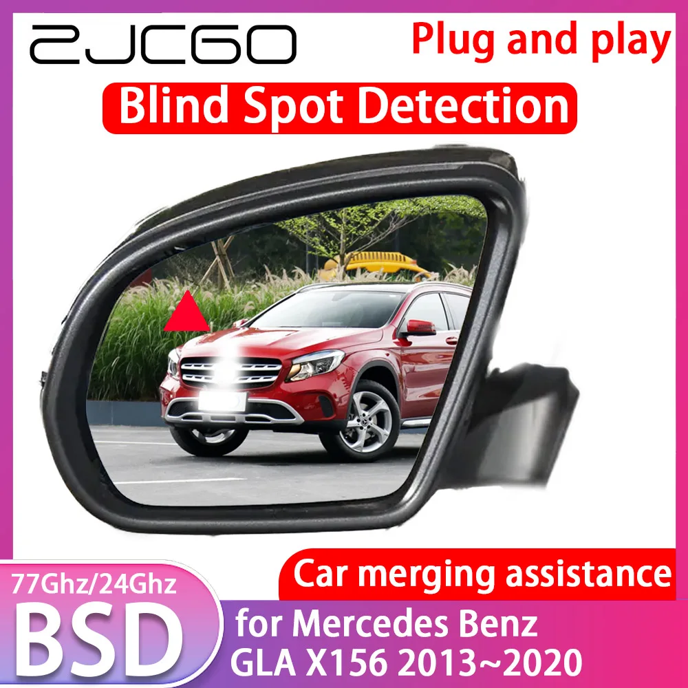 

ZJCGO for Mercedes Benz GLA X156 2013~2020 Blind Spot Detection Car BSD BSA BSM System Driving Warning Radar Alert Mirror