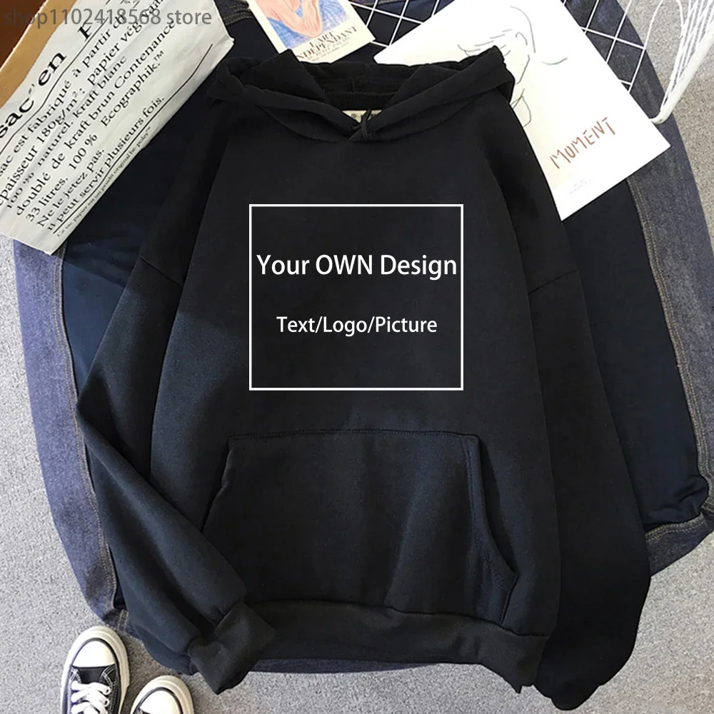 

Your Own Design Hoodie Brand Logo/Picture Sweatshirt Men Custom Text DIY Casual Clothing Fashion Hoody Women Pullover Streetwear