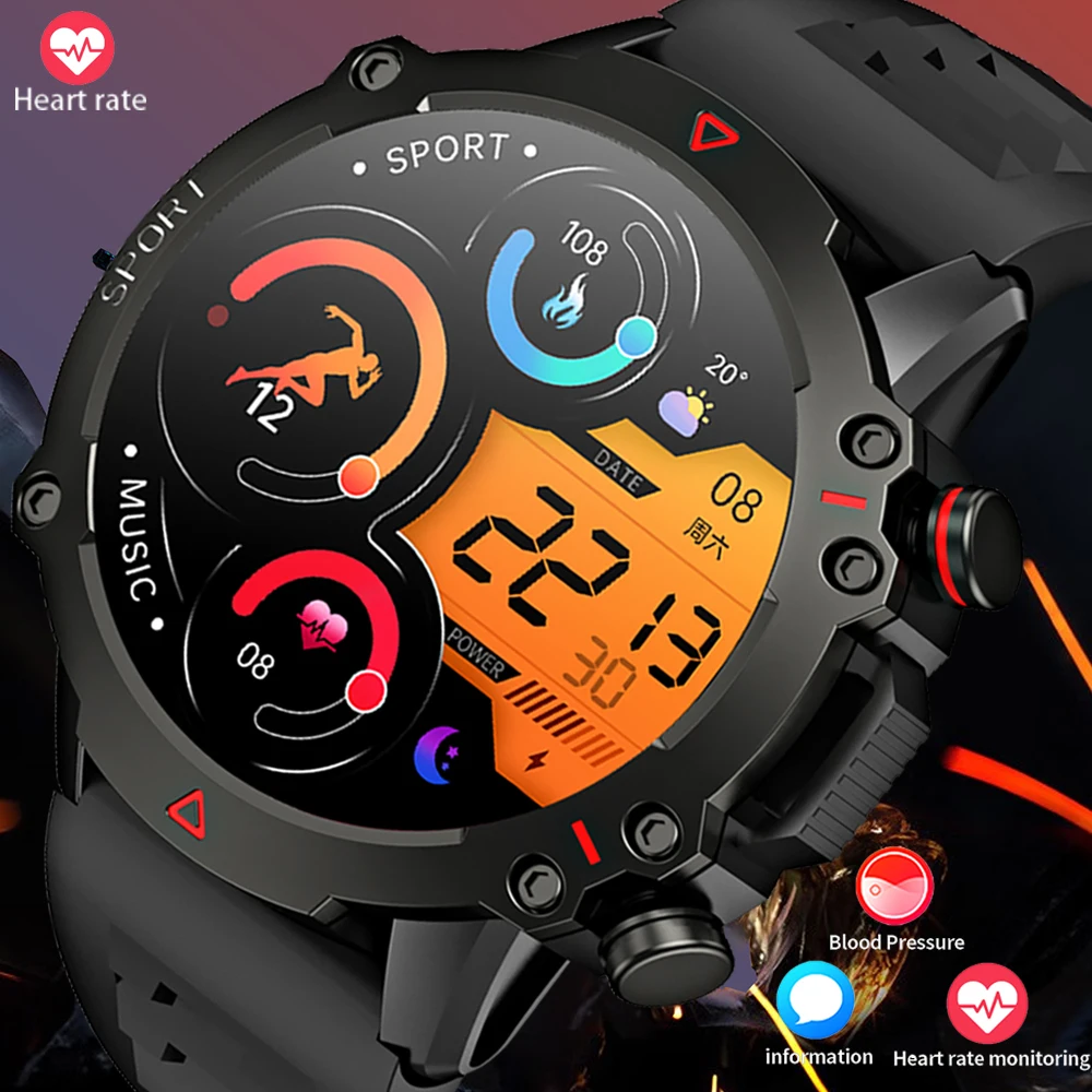 

1.53 Inch HD Bluetooth Call Smart Watch Men Sports Fitness Tracker Heart Monitor IP67 Waterproof Smartwatch For Men Android+IOS