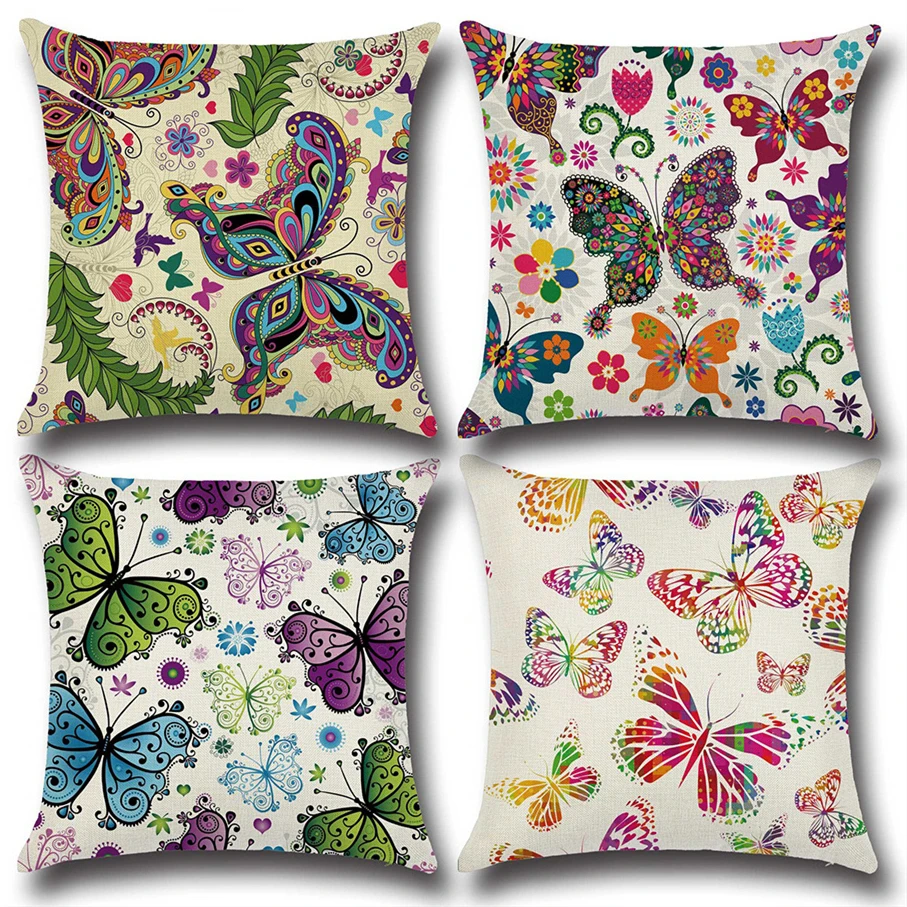 2023 New Linen Colorful Butterfly Floral Pillowcase Modern Geometric sofa Cushion Cover Livingroom Couch Decorative Throw Pillow 
2023 New Linen Colorful Butterfly Floral Pillowcase Modern Geometric sofa Cushion Cover Livingroom Couch Decorative Throw Pillow