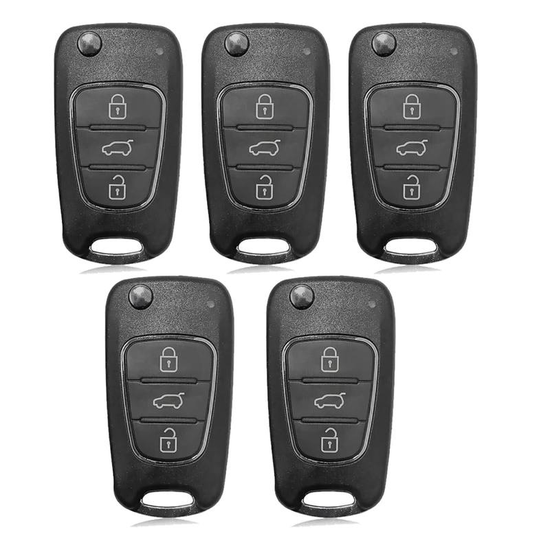 

5Pcs/Lot Xhorse XNHY02EN Universal Key Wireless Remote Key Fob Flip 3 Button For HYUNDAI Type For VVDI Key Tool