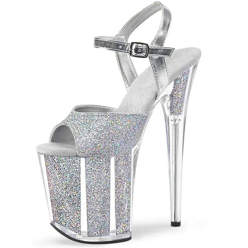 Sexy Crystal 20cm Super Pole Dancing Shoes High Stripper Heeled Platform Sandals 8 Inch Model Show Catwalk Wedding Nightclub New
Sexy Crystal 20cm Super Pole Dancing Shoes High Stripper Heeled Platform Sandals 8 Inch Model Show Catwalk Wedding Nightclub New
