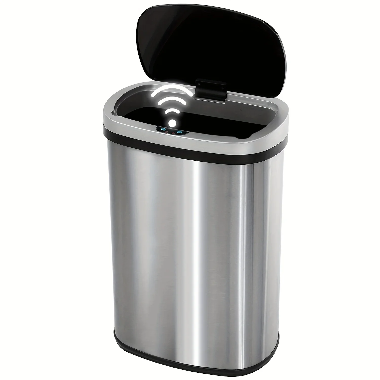 13 Gallon Trash Can Kitchen, Automatic Garbage Can Touchless Motion Sensor, Stainless Steel Trash Can with lid Anti-Fingerprint
13 Gallon Trash Can Kitchen, Automatic Garbage Can Touchless Motion Sensor, Stainless Steel Trash Can with lid Anti-Fingerprint
