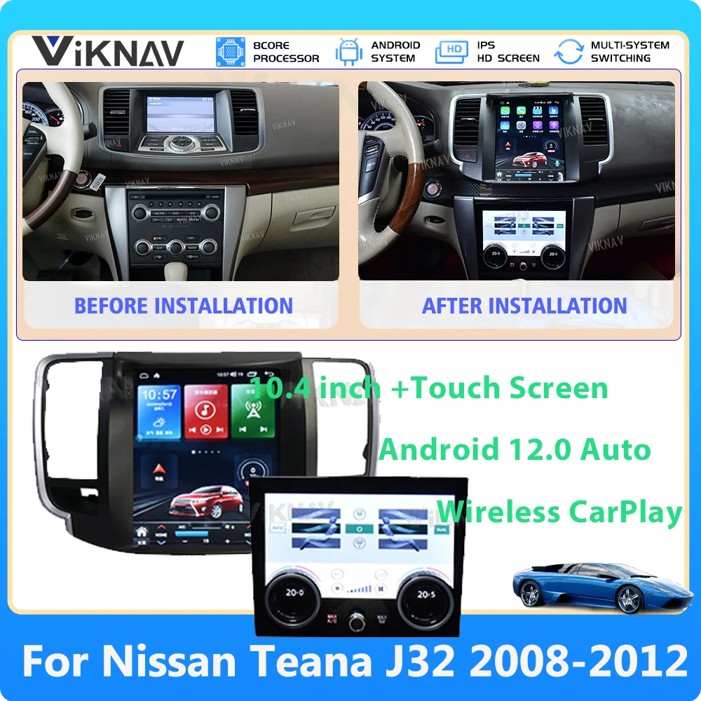 Car Radio Head Unit Android 12 For Nissan Teana J32 2008-2012 Carplay 10.4 inch IPS Screen GPS Navigation Multimedia player 2Din
Car Radio Head Unit Android 12 For Nissan Teana J32 2008-2012 Carplay 10.4 inch IPS Screen GPS Navigation Multimedia player 2Din