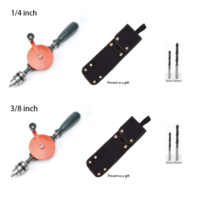 

Hand Drill Multifunction Wood Drills Hole Punching Screwdriver Woodworking Tool Hand Tools Drill With Countersink Drill Chuck