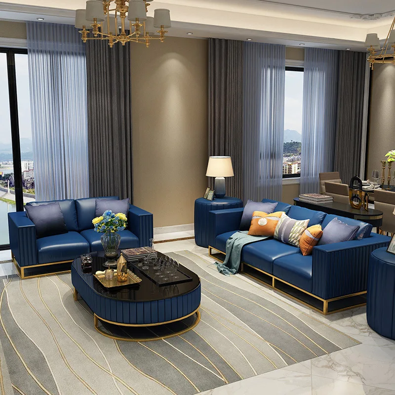 Luxury Leather Sofa Italian Minimalist Furniture Italian Post-modern Minimalist Three-person Living Room Combination
Luxury Leather Sofa Italian Minimalist Furniture Italian Post-modern Minimalist Three-person Living Room Combination