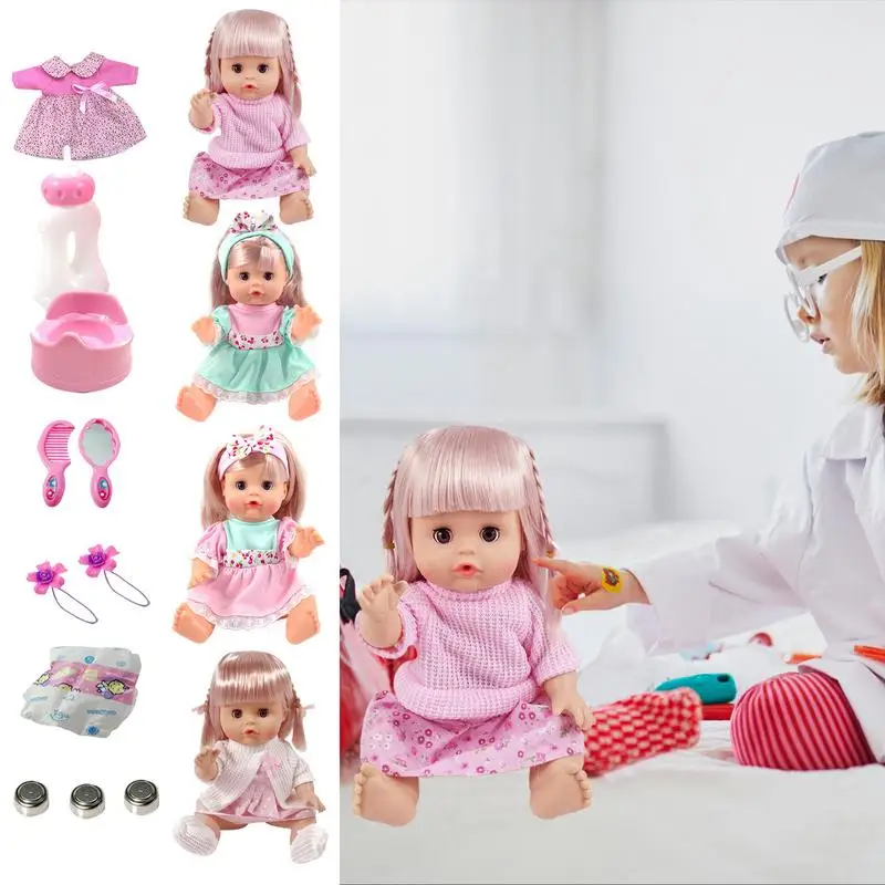 

Набор кукол для кормления, ролевые Игрушки для малышей 12 дюймов, детские игрушки для дома, игровая площадка, центр раннего обучения
