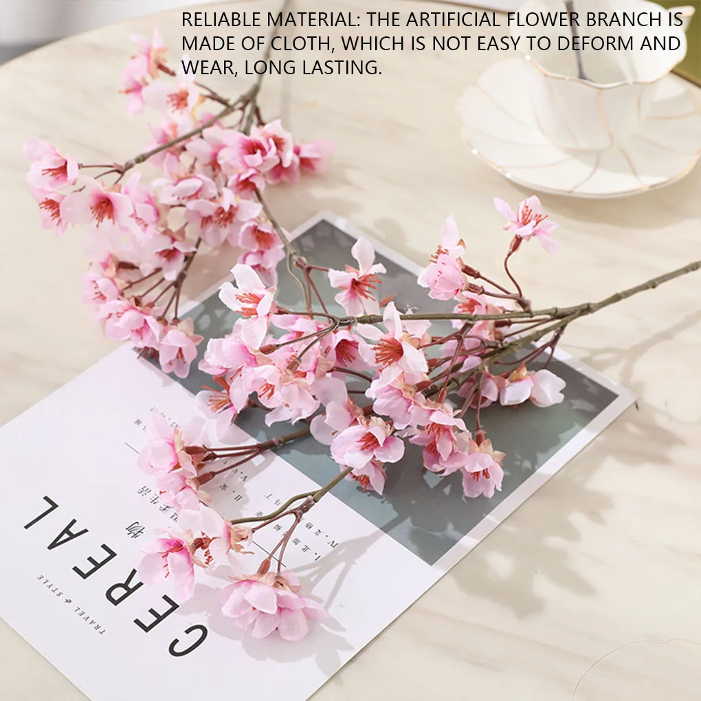 Artificial Blossom Flower Branch Home Dining Bar Graduation Party Wedding Centerpieces Decoration DIY Garland Bouquet
Artificial Blossom Flower Branch Home Dining Bar Graduation Party Wedding Centerpieces Decoration DIY Garland Bouquet