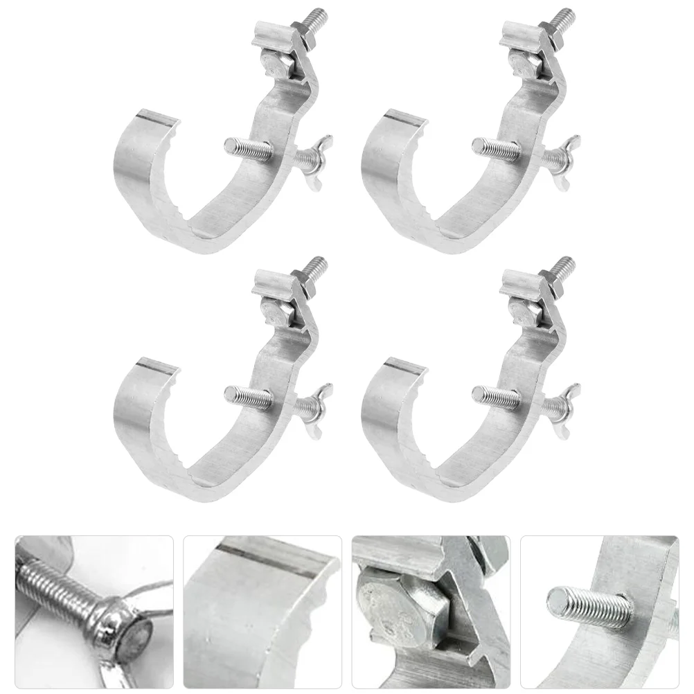 4 Pcs Peg Hooks Stage Light Aluminum Lamp Clips Heavy Duty Clamps Truss Accessories Lighting Hanging
4 Pcs Peg Hooks Stage Light Aluminum Lamp Clips Heavy Duty Clamps Truss Accessories Lighting Hanging