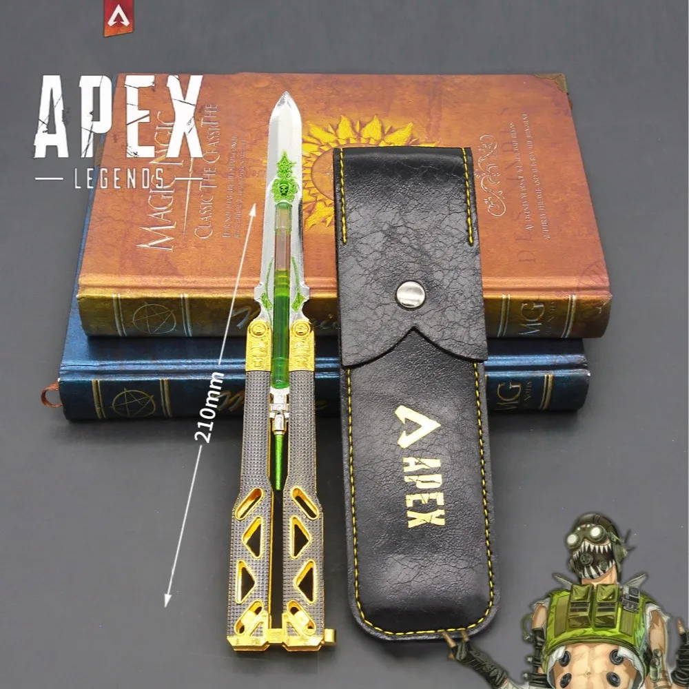Apex Legends Heirloom Octane Heirloom Butterfly Knife Liquid Stim Injector Swords Katana Game Keychain Weapon Model Children Toy
Apex Legends Heirloom Octane Heirloom Butterfly Knife Liquid Stim Injector Swords Katana Game Keychain Weapon Model Children Toy