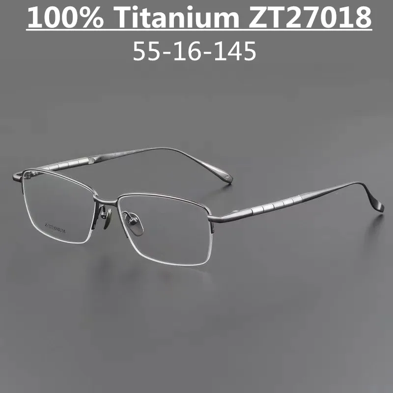 Japan Brand Pure Titanium Glasses Frame Men Half Rim Square Business Eyeglasses ZT27018 Prescription Eyewear Optical Myopia Lens
Japan Brand Pure Titanium Glasses Frame Men Half Rim Square Business Eyeglasses ZT27018 Prescription Eyewear Optical Myopia Lens