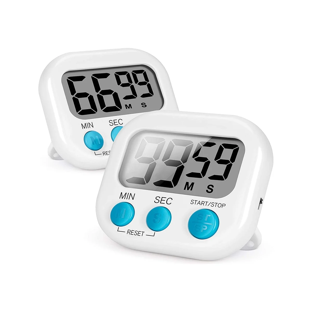 

2Pcs Kitchen Timer , Magnetic Digital Timers Loud Alarm Kitchen Timers for Upgrade Classroom Timer for Kids