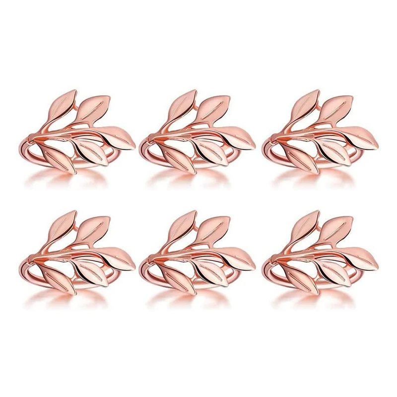 6 Pcs Napkin Ring,Leaf Napkin Set,Napkin Ring Napkin Holder Decoration,Suitable for Christmas,Holiday, Dinner Decoration
6 Pcs Napkin Ring,Leaf Napkin Set,Napkin Ring Napkin Holder Decoration,Suitable for Christmas,Holiday, Dinner Decoration